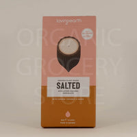 LOVING EARTH SALTED CARAMEL CHOC BAR 80G