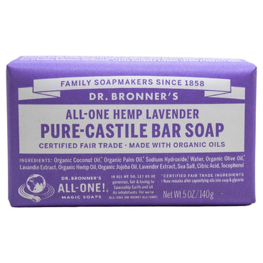 DR.BRONNERS BAR SOAP LAVENDER 140G