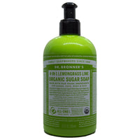 DR BRONNERS LEMONGRASS LIME PUMP SOAP 356ML