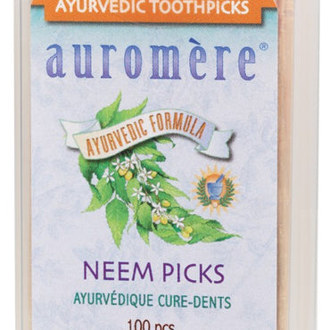 AUROMERE TOOTHPICKS NEEM X100