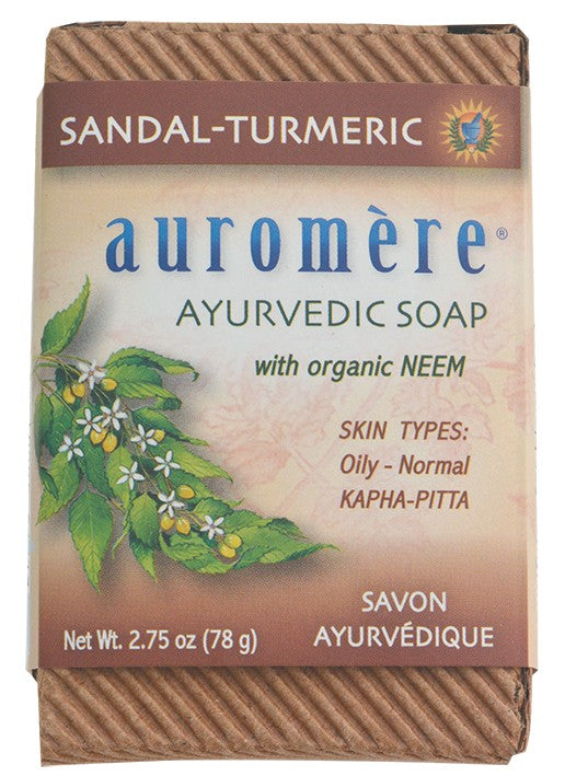 AUROMERE SANDAL SOAP BAR 78G