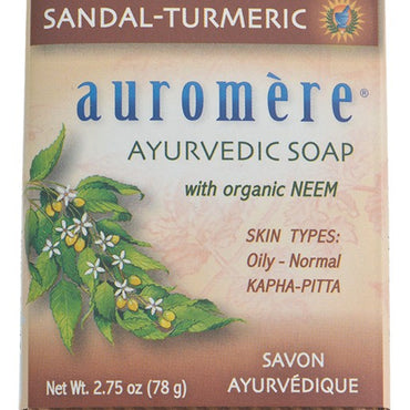 AUROMERE SANDAL SOAP BAR 78G