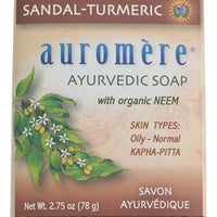 AUROMERE SANDAL SOAP BAR 78G