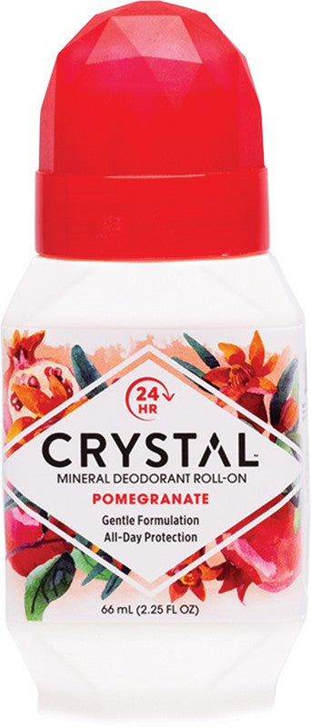 CRYSTAL ESSENCE DEODORANT POMEGRANATE ROLL-ON 66ML