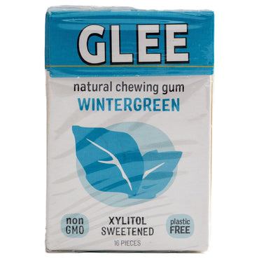 GLEE NATURAL CHEWING GUM- WINTERGREEN 16PCS
