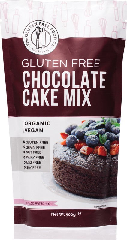 GLUTEN FREE FOOD CO. CHOC CAKE MIX 500G