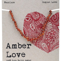 AMBER LOVE AMBER NECKLACE COGNAC
