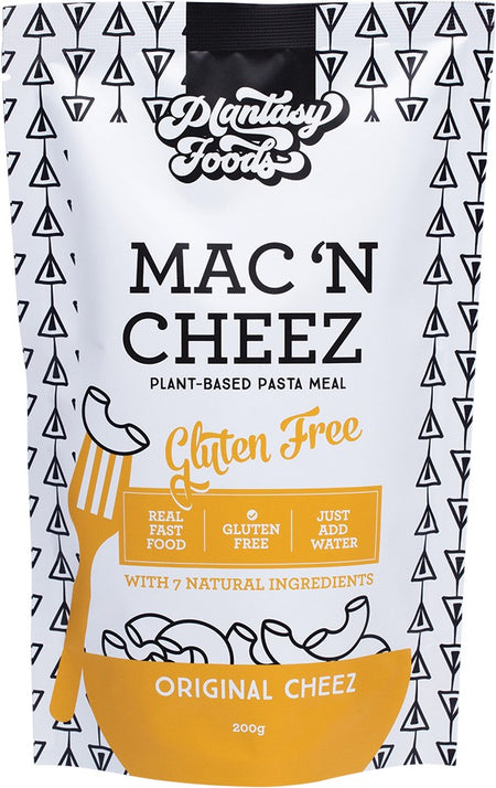 PLANTASY FOODS MAC 'N CHEEZ GLUTEN FREE ORIGINAL CHEEZ 200G