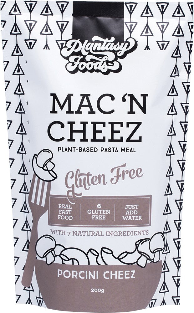 PLANTASY FOODS MAC 'N CHEEZ GF PASTA MEAL PORCINI CHEEZ 200G