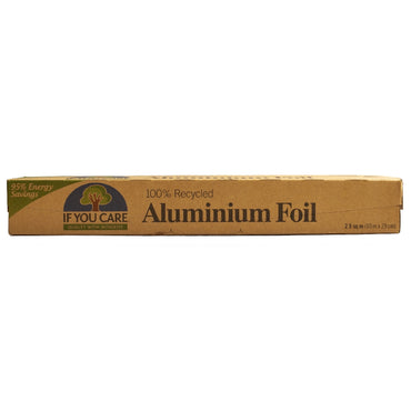 IF YOU CARE ALUMINIUM FOIL 100% RECYCLED