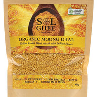 SOL ORGANICS ORGANIC MOONG DHAL YELLOW LENTIL DHAL MIX 400G