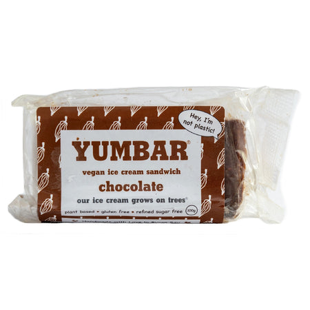 YUMBAR VEGAN ICE CREAM SANDWICH - CHOCOLATE 100G