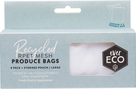 EVERECO REUSABLE PRODUCE BAGS 4PK