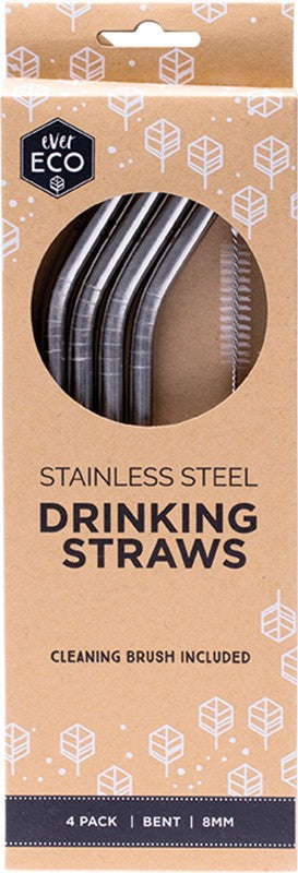 EVER ECO STAINLESS STEEL STRAWS- BENT 4