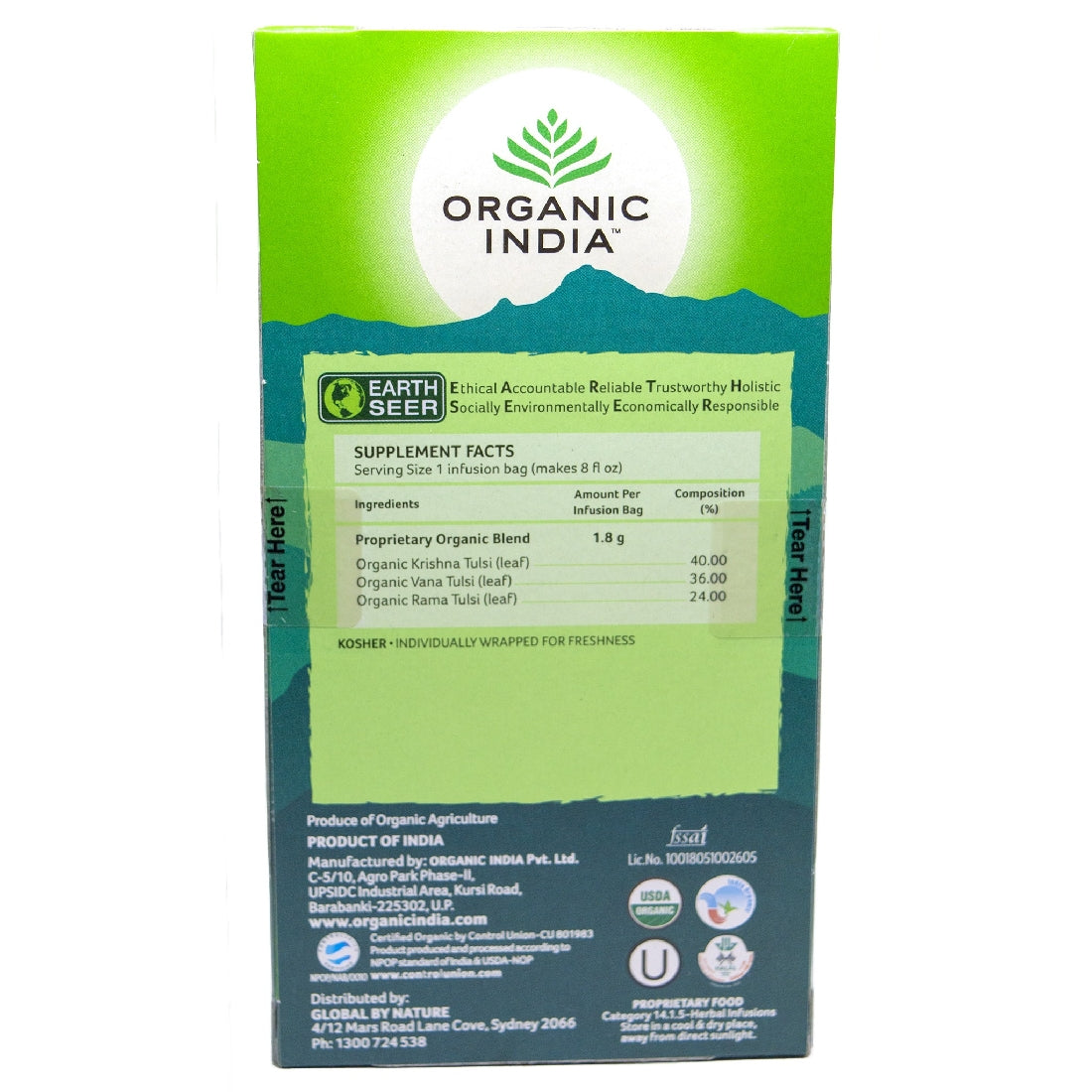 ORGANIC INDIA TULSI ORIGINAL 25 BAGS