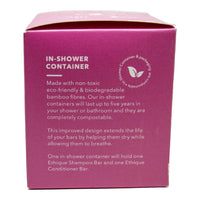 ETHIQUE IN SHOWER CONTAINER PINK