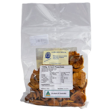 TARALEE ORCHARDS DRIED PEACHES 100G