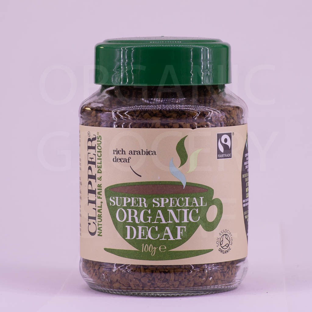 CLIPPER COFFEE INSTANT DECAF SUPER SPECIAL FT ORGANIC 100G