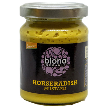 BIONA ORGANIC HORSERADISH MUSTARD 125G