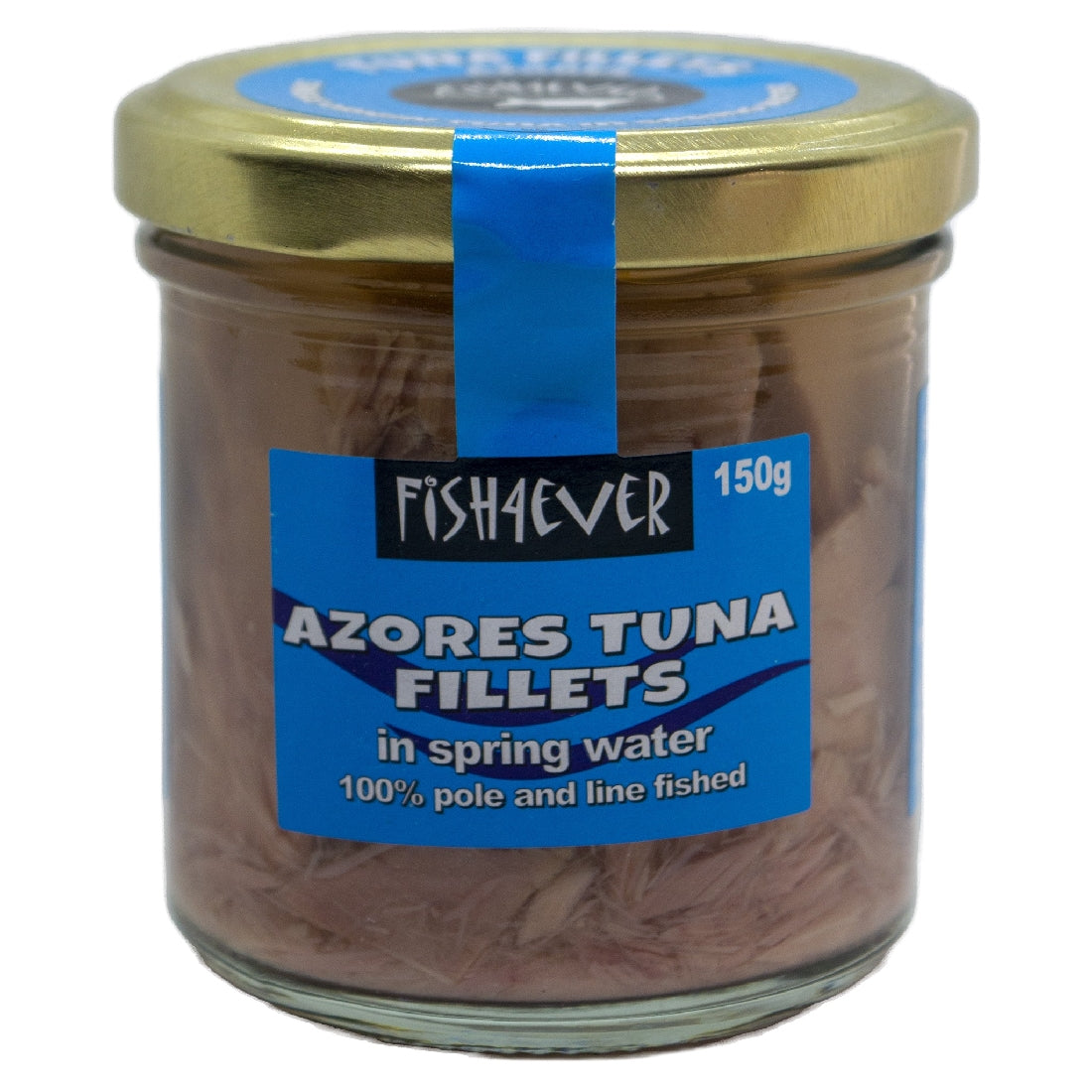 FISH 4 EVA AZORES TUNA FILLETS IN SPRING WATER 150G