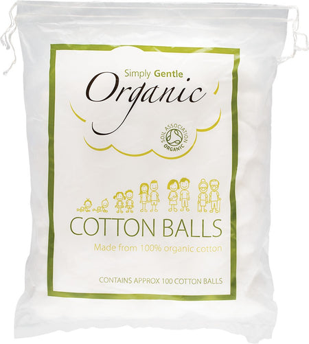 SIMPLY GENTLE ORGANIC COTTON BALLS 100