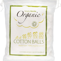 SIMPLY GENTLE ORGANIC COTTON BALLS 100