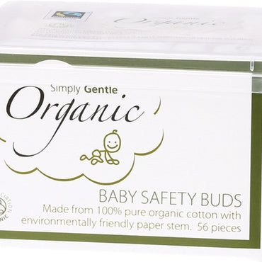 SIMPLY GENTLE ORGANIC BABY SAFETY BUDS 56