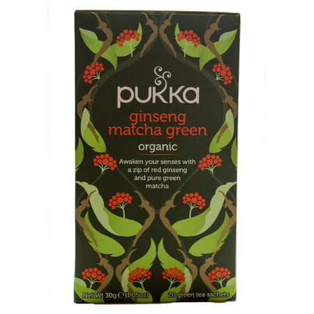 PUKKA GINSENG MATCHA GREEN X 20 TEA BAGS