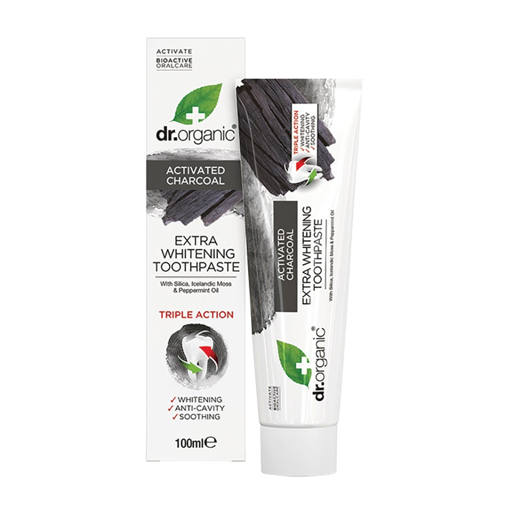 DR ORGANIC TOOTHPASTE ACTIVATED CHARCOAL 100ML