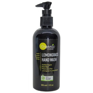 ORGANIC CLEAN HAND WASH LEMONGRASS 250ML