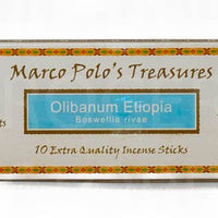 MARCO POLO'S TREASURES - OLIBANUM ETIOPIA INCENSE STICKS 10