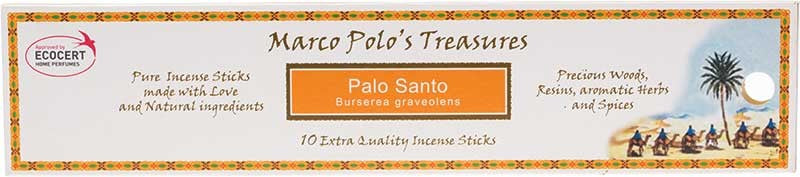 MARCO POLO'S TREASURES INCENSE STICKS PALO SANTO