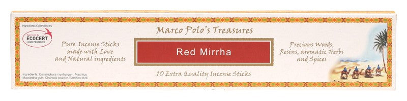 MARCO POLO'S TREASURES RED MIRRHA INCENSE STICKS 10