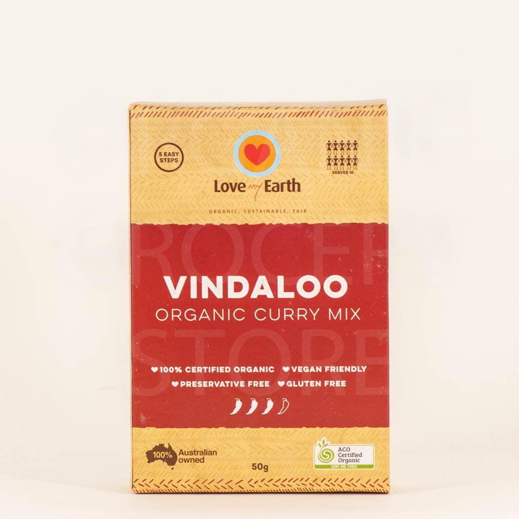 LOVE MY EARTH VINDALOO ORGANIC CURRY MIX 50G