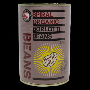 SPIRAL ORGANIC BORLOTTI BEANS 400G