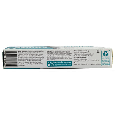 GRANTS TOOTHPASTE SENSITIVE MINT 110G