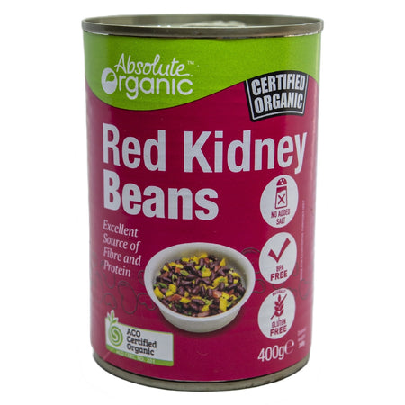 ABSOLUTE ORGANIC RED KIDNEY BEANS 400G