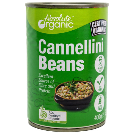 ABSOLUTE ORGANIC CANNELLINI BEANS 400G