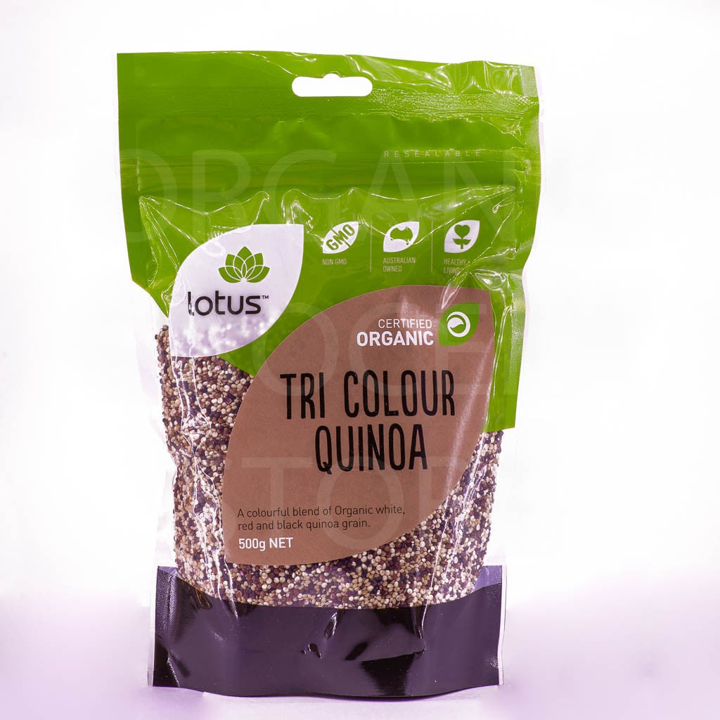 LOTUS QUINOA TRI-COLOUR ORGANIC 500G