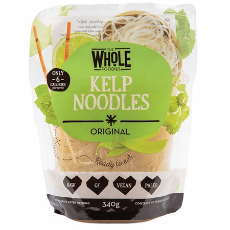 THE WHOLE FOODIES KELP NOODLES ORIGINAL 340G