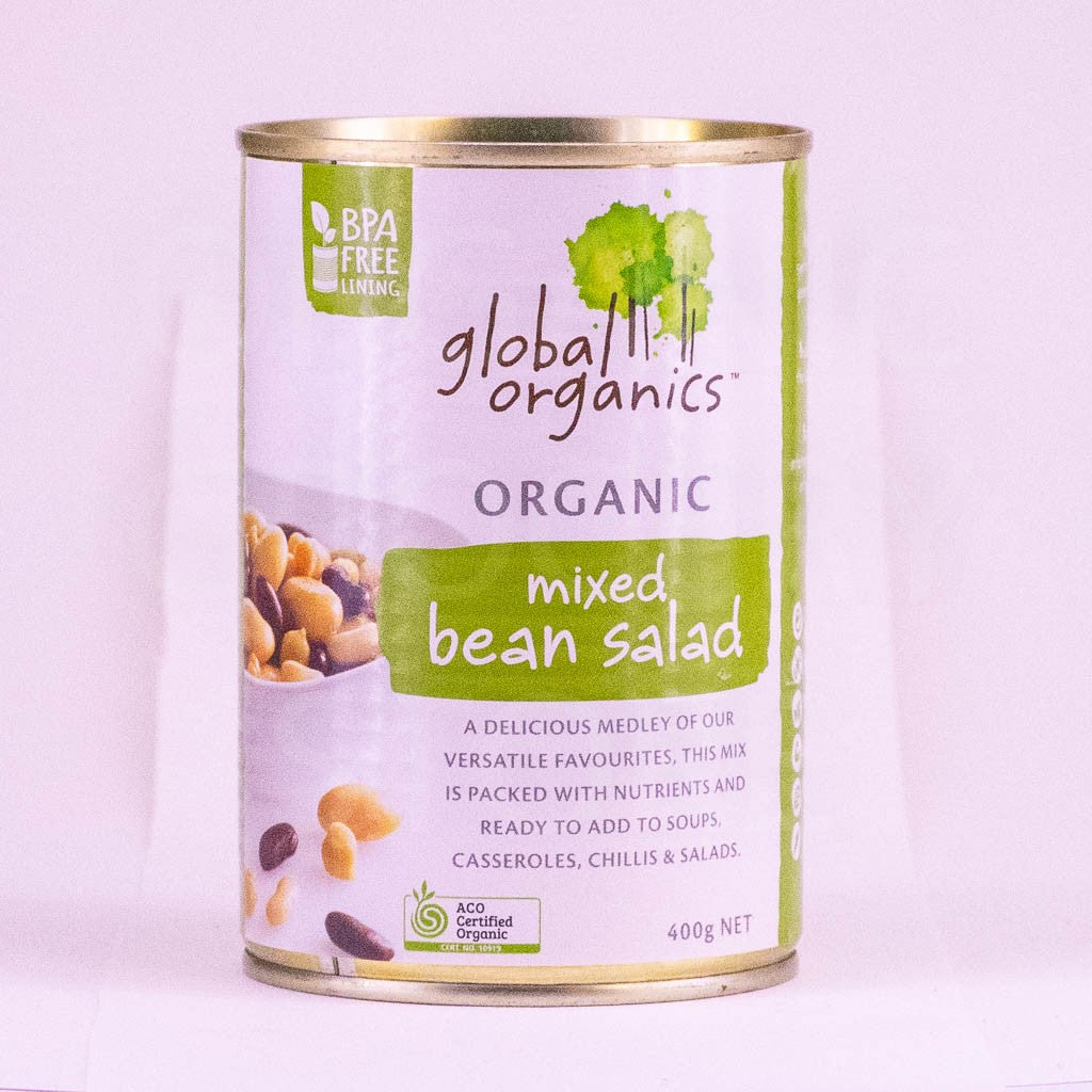 GLOBAL ORGANICS BEANS MIXED BEAN SALAD ORGANIC (CANNED) 400G