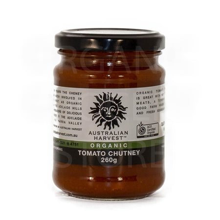 AUST HARVEST CHUTNEY ORGANIC TOMATO 260G