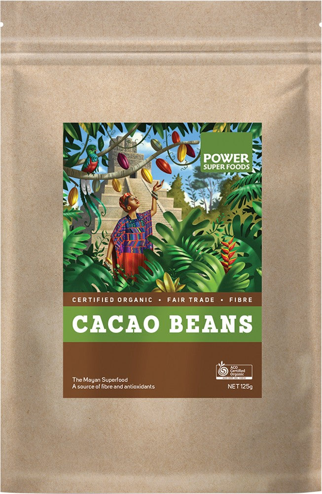 ORGANIC CACAO BEANS (PSF) 125G