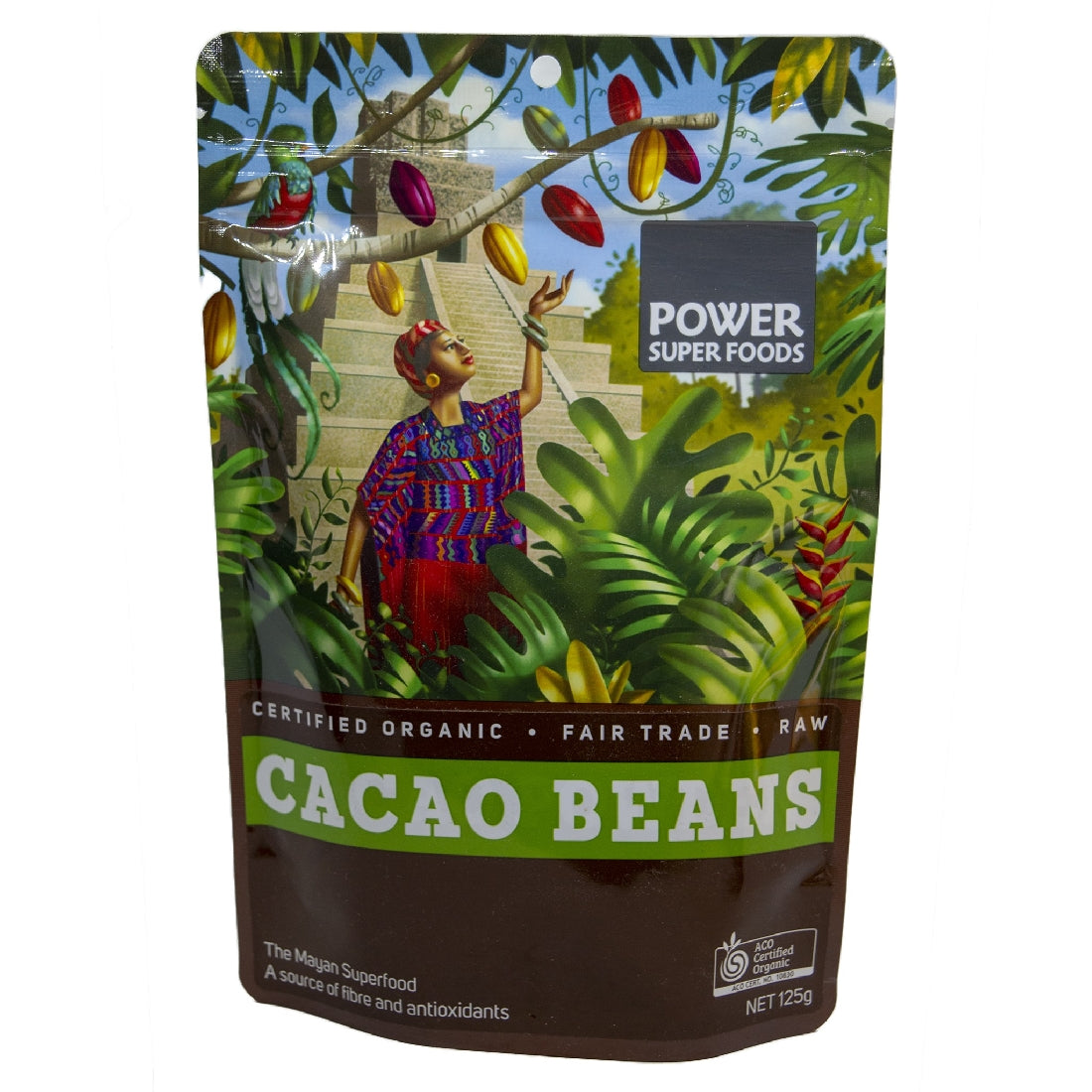 ORGANIC CACAO BEANS (PSF) 125G