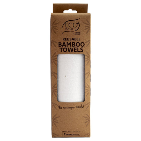 WHITE MAGIC BAMBOO TOWELS 20 SHEET