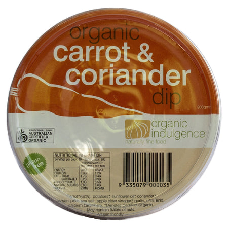 ORGANIC INDULGENCE CARROT DIP