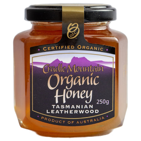 CRADLE MOUNTAIN ORGANIC LEATHERWOOD HONEY 250G