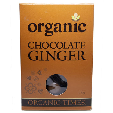 ORGANIC TIMES CHOC COATED GINGER