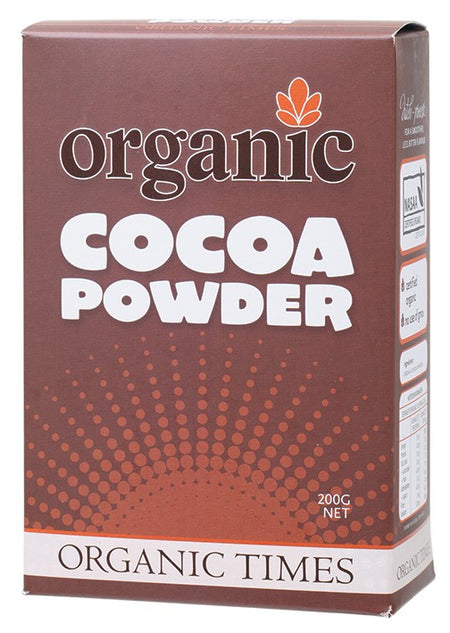 ORGANIC TIMES COCOA POWDER 200G