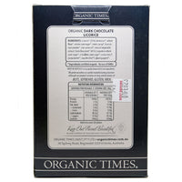 ORGANIC TIMES DARK CHOC COATED LICORICE